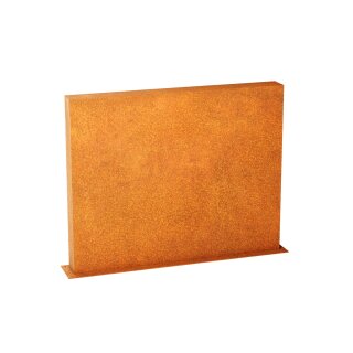 ESPADA E3  Corten Stellwand / Stele geschlossen, Stadt-Barriere /   Garten-Zaun Element / Design-Objekt aus Corten-Stahl   150x15x Höhe120 cm, Materialdicke 2mm, made in EU ( Versand kostenfrei *)