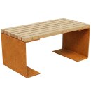 CHAN 2 Corten Bank, rostiges Design-Objekt aus extra...