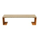 CHAN 4 Corten Bank, Rostiges Design-Objekt aus extra...