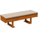 GORDO 3 Corten Bank, rostiges Design-Objekt aus extra...