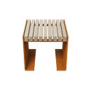 FLANCO A1 Corten Bank, rostiges Design-Objekt aus extra...