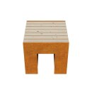 MASETA 1 Corten Bank, rostiges Design-Objekt aus extra...