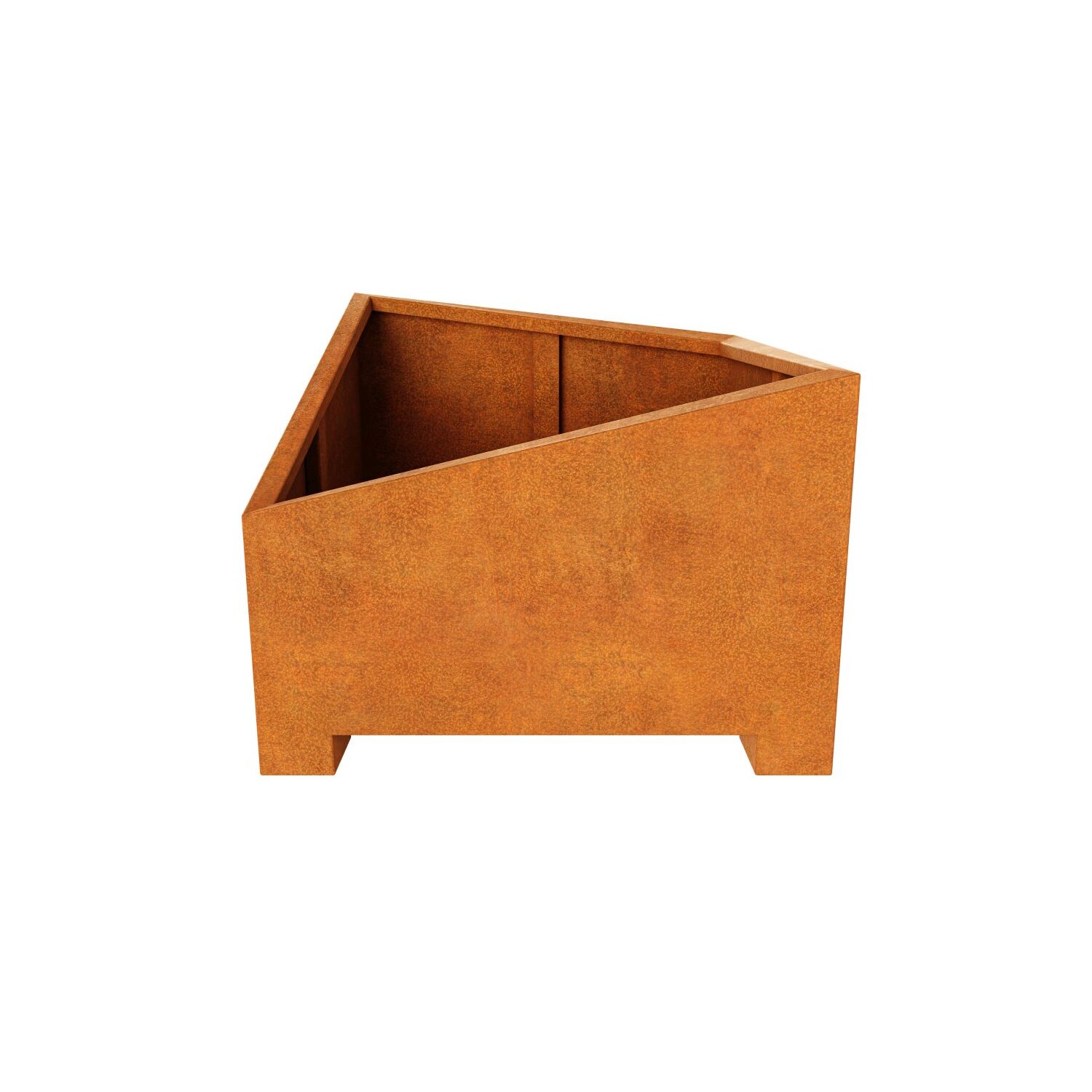 BDG2  Stadtmöbel: BDG2 Corten  Stadt-Blumenkübel, rostiges Design-Objekt in Kooperation Bydgoszcz Public Aesthetics Council, aus Corten-Stahl, Materialdicke 3mm (!), mit Füßen (unterfahrbar), City Pflanzkübel 130x150x120 cm, made in EU ( Versand kostenfrei *) 	 
		 (Cortenstahl, Corten, Design, Rost)  
	