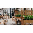 COVERRA 1B Corten Blumentopf / Planzkübel mit Paneel / Spalier, rostiges Design-Objekt aus Corten-Stahl, Materialdicke 2mm,120x60x180 cm, Trenner Indoor / Outdoor, made in EU ( Versand kostenfrei *)