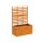 COVERRA 1B Corten Blumentopf / Planzkübel mit Paneel / Spalier, rostiges Design-Objekt aus Corten-Stahl, Materialdicke 2mm,120x60x180 cm, Trenner Indoor / Outdoor, made in EU ( Versand kostenfrei *)