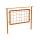 Stadtmöblierung: PLOTTO3 Corten Stadt-Barriere, Geländer als rostiges Design-Objekt, Zaun aus Corten-Stahl, Zierzaun / Abrenzung  160x60x132 cm, made in EU