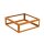 Corten PAQUETE VACIO 1 Beeteinfassung   / Zaun / Rank-Barriere / Beet-Schutz, offenes Rahmen-Design aus Corten-Stahl 90x90x30 cm, Materialdicke 2mm, made in EU