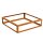 Corten PAQUETE VACIO 2 Beeteinfassung  / Zaun / Rank-Barriere / kommunaler Beet-Schutz, offenes Rahmen-Design aus Corten-Stahl 120x120x30 cm, Materialdicke 2mm, made in EU