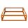 Corten PAQUETE VACIO 2 Beeteinfassung  / Zaun / Rank-Barriere / kommunaler Beet-Schutz, offenes Rahmen-Design aus Corten-Stahl 120x120x30 cm, Materialdicke 2mm, made in EU