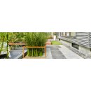 Corten PAQUETE VACIO 3 Beeteinfassung  / Zaun / Rank-Barriere / kommunaler Beet-Schutz,  offenes Rahmen-Design aus Corten-Stahl 60x60x30 cm, Materialdicke 2mm, made in EU