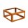 Corten PAQUETE VACIO 3 Beeteinfassung  / Zaun / Rank-Barriere / kommunaler Beet-Schutz,  offenes Rahmen-Design aus Corten-Stahl 60x60x30 cm, Materialdicke 2mm, made in EU