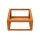 Corten PAQUETE VACIO 3 Beeteinfassung  / Zaun / Rank-Barriere / kommunaler Beet-Schutz,  offenes Rahmen-Design aus Corten-Stahl 60x60x30 cm, Materialdicke 2mm, made in EU