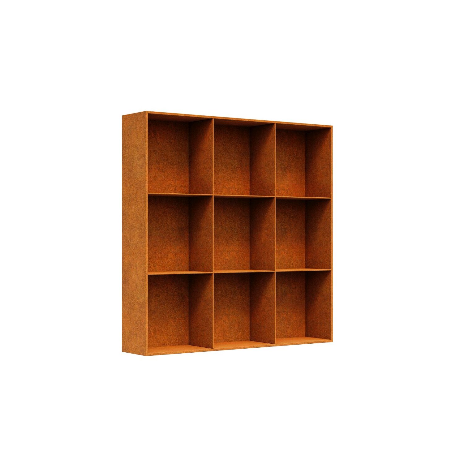 LENMAX  LENA MAX Corten Holzregal für innen und außen (witterungsbeständig), rostiges Design-Objekt aus echtem Corten-Stahl (!), Materialdicke 2mm, Brennholzregal  mit Rückwand rostiges Metall 200x40x200 cm,  Scheit-Holzregal made in EU ( Versand kostenfrei *) 	 
		 (Design, Brennholzregal, Holzlege, Cortenstahl, Corten, Rost, Metall, außen, outdoor)  
	