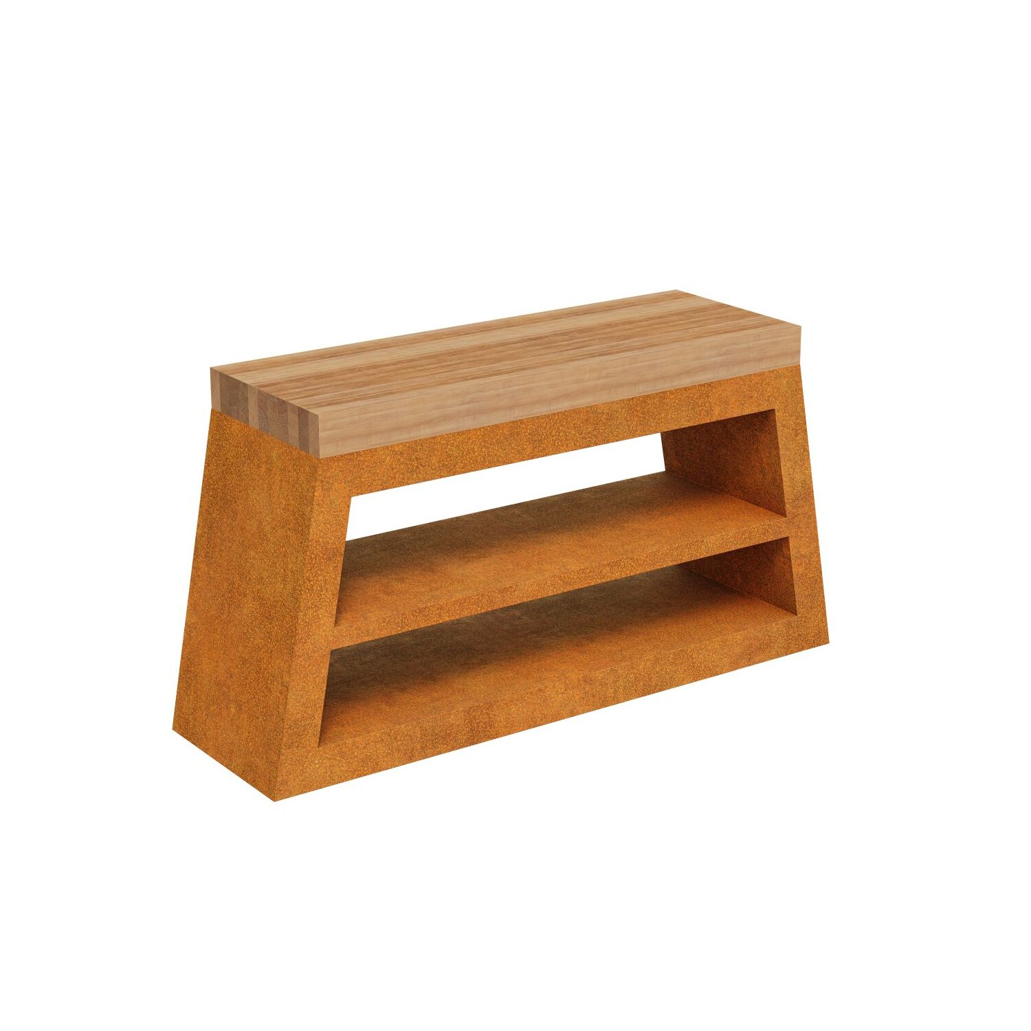 MES3  MESA 3 Corten Gartentisch 
