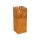CRIO FUEGO offener Feuer-Behälter aus Corten, Feuerstelle / Fackel für Events /Outdoor-Veranstaltungen / Garten, Design-Objekt aus Corten-Stahl 40x40x Höhe100cm, Materialdicke 3mm, dekorativ für Garten, Hotels und Gastro, made in EU (Versand kostenfrei *)