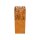 CRIO FUEGO offener Feuer-Behälter aus Corten, Feuerstelle / Fackel für Events /Outdoor-Veranstaltungen / Garten, Design-Objekt aus Corten-Stahl 40x40x Höhe100cm, Materialdicke 3mm, dekorativ für Garten, Hotels und Gastro, made in EU (Versand kostenfrei *)