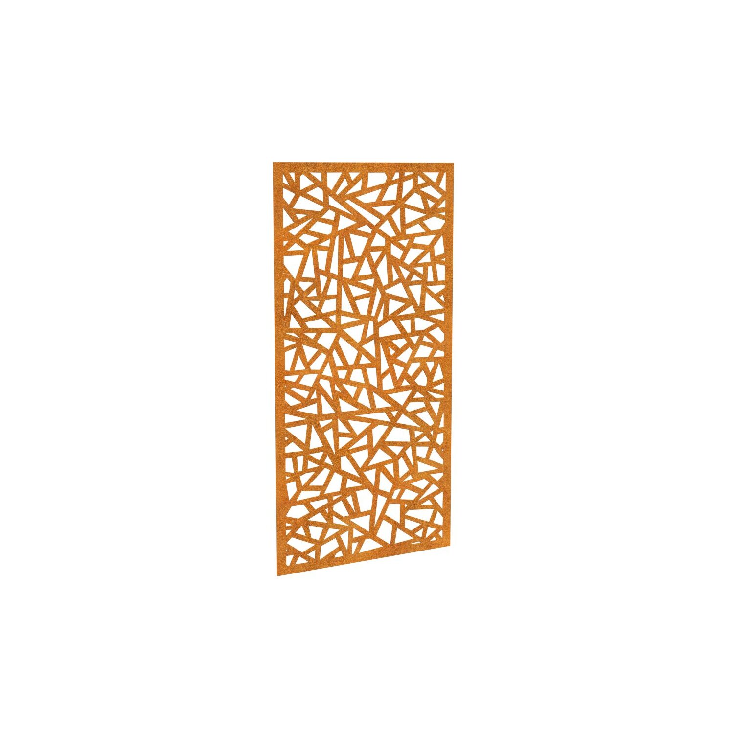 DECO1  DECORA 1, lasercut Paneel Corten modern Tiffany, Raumtrenner im Außenbereich / Barriere / Zaun, rostige Sichtschutz-Wand aus Corten-Stahl 91x1x Höhe191 cm, Materialdicke 2mm, Made in EU 	 
		 (Cortenstahl, Corten, Design, Rost)  
	