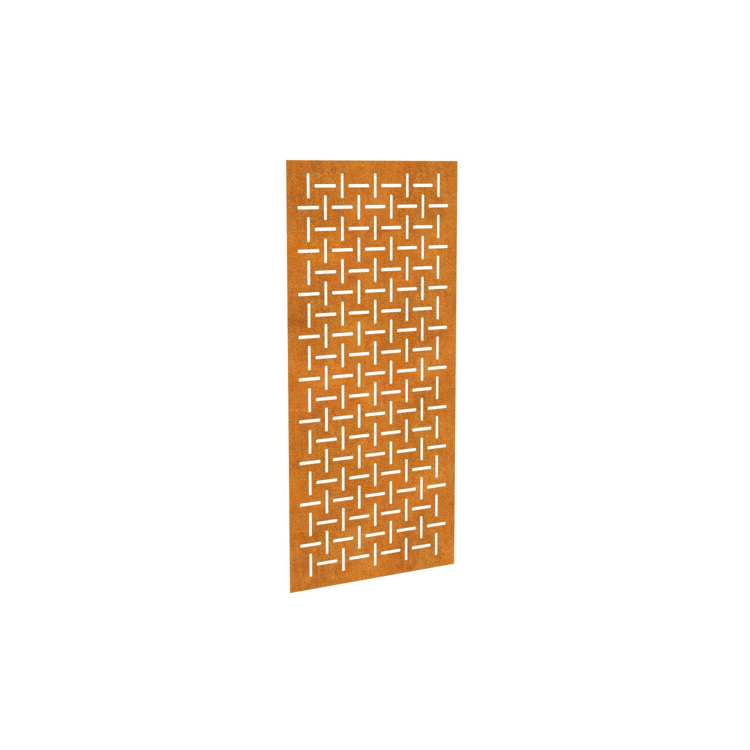 DECO2  DECORA 2, lasercut Paneel Corten modern Ornament, Raumtrenner im Außenbereich / Barriere / Zaun, rostige Sichtschutz-Wand aus Corten-Stahl 91x1x Höhe191cm, Materialdicke 2mm, made in EU 	 
		 (Cortenstahl, Corten, Design, Rost)  
	
