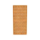 DECORA 2, lasercut Paneel Corten modern Ornament, Raumtrenner im Außenbereich / Barriere / Zaun, rostige Sichtschutz-Wand aus Corten-Stahl 91x1x Höhe191cm, Materialdicke 2mm, made in EU