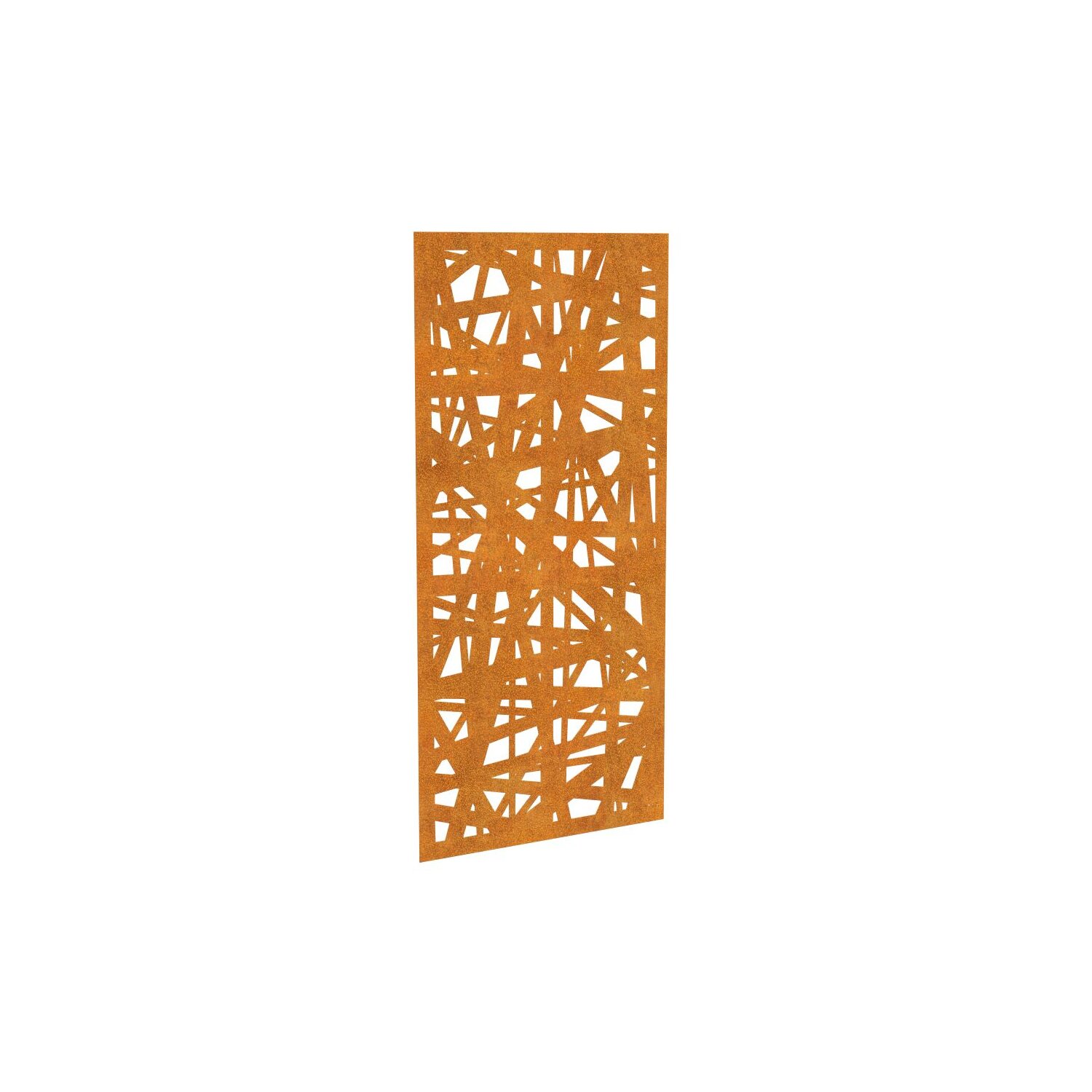 DECO3  DECORA 3 , lasercut Paneel Corten modern abstrakt klassisch Ornament, Raumtrenner im Außenbereich / Barriere / Zaun, rostige Sichtschutz-Wand aus Corten-Stahl 91x1x Höhe191 cm, Materialdicke 2mm, made in EU 	 
		 (Cortenstahl, Corten, Design, Rost)  
	