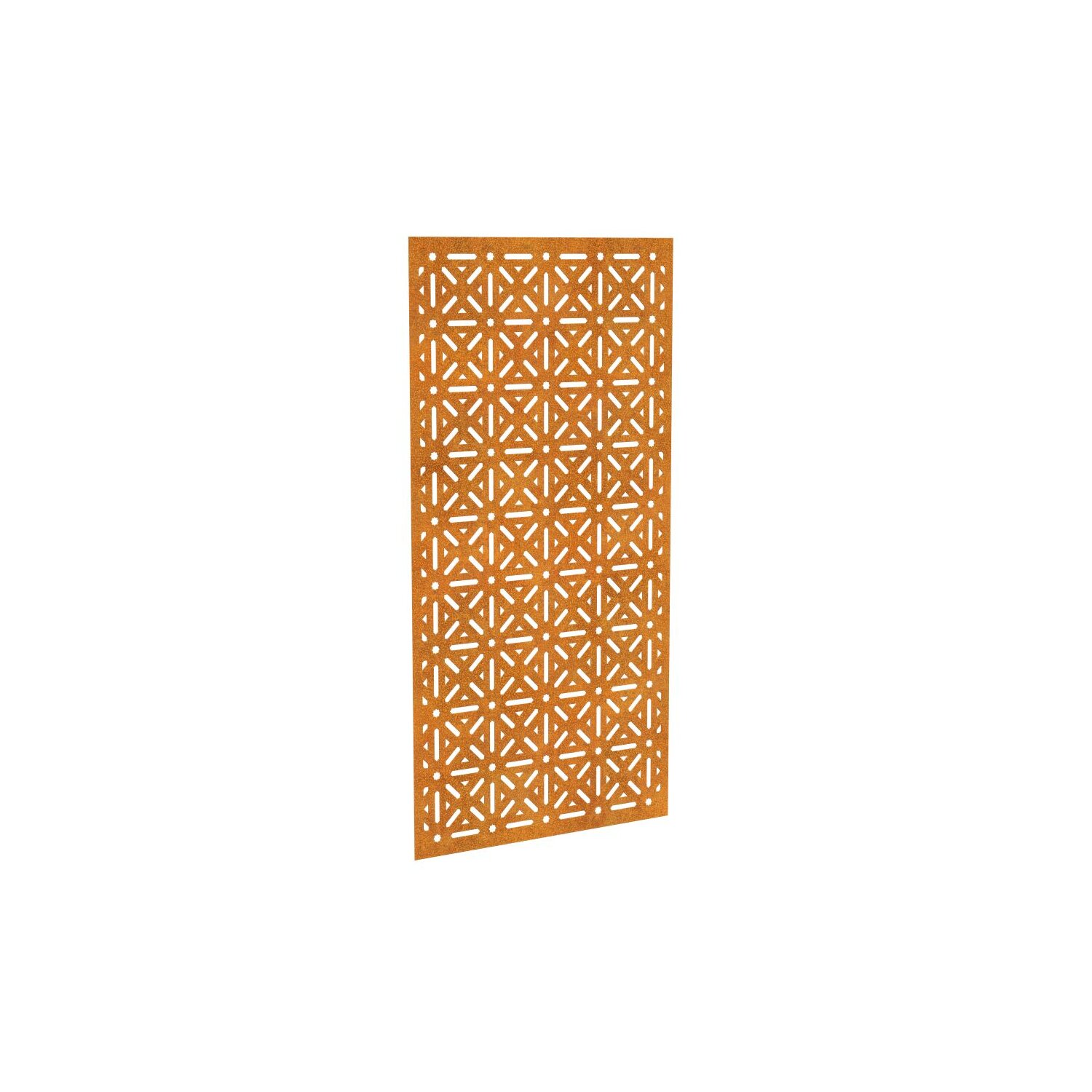DECO4  DECORA 4 , lasercut Paneel Corten, Raumtrenner im Außenbereich / Barriere / Zaun, rostige Sichtschutz-Wand aus Corten-Stahl 91x1x Höhe191 cm, Materialdicke 2mm, made in EU 	 
		 (Cortenstahl, Corten, Design, Rost)  
	