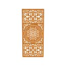 DECORA 5 , lasercut Paneel Corten klassisch orientalisch, Raumtrenner im Außenbereich / Barriere / Zaun, rostige Sichtschutz-Wand aus Corten-Stahl 91x1x Höhe191cm, Materialdicke 2mm, made in EU