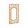 DECORA 6, lasercut Paneel Corten klassisch Tiffany, Raumtrenner im Außenbereich / Barriere / Zaun, rostige Sichtschutz-Wand aus Corten-Stahl 91x1x Höhe191cm, Materialdicke 2mm, made in EU