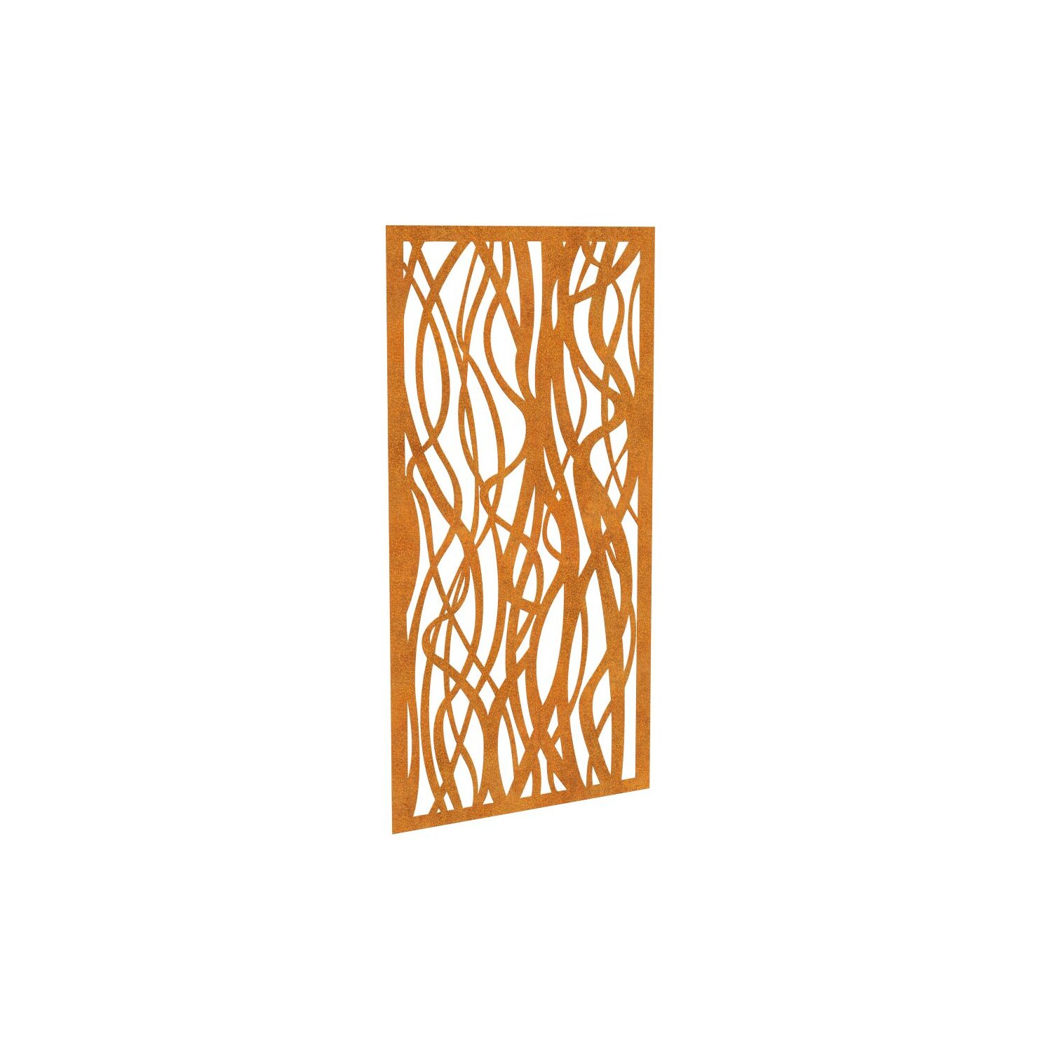 DECO9  DECORA 9, lasercut Paneel Corten modern, Raumtrenner im Außenbereich / Barriere / Zaun, rostige Sichtschutz-Wand aus Corten-Stahl 91x1x Höhe191cm, Materialdicke 2mm, made in EU 	 
		 (Cortenstahl, Corten, Design, Rost)  
	