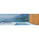 DECORA 9, lasercut Paneel Corten modern, Raumtrenner im Außenbereich / Barriere / Zaun, rostige Sichtschutz-Wand aus Corten-Stahl 91x1x Höhe191cm, Materialdicke 2mm, made in EU