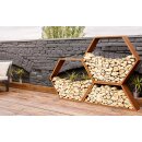 LENA SKL TRAPEZ 1200 Corten Holzständer, rostiges...