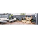 LENA SKL TRAPEZ 1200 Corten Holzständer, rostiges Design-Objekt aus Corten-Stahl, Materialdicke 2mm,  Brennholzregal  metall,  witterungsbeständig  (für außen),120x40x52 cm,  Scheit-Holzregal made in EU