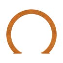 VENA 2 Corten Garten-Portal-Bogen XL, Garten-Tor / Torii modern , Design-Objekt aus  archaisch rostigem  Corten-Stahl, Materialdicke 2mm, 240x30x200 cm