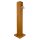 Garantia WOOD outdoor Wasser-Zapfsäule light wood / helle Holzstrukur – 100 x 25 x 25 cm Garten-Wasserhahn, täuschend echt aussehender und witterungs-unempfindlicher Kunststoff  mit 3/4" Zoll Chrom Metall-Auslaufhahn & Schlauchanschluss, made in Germany