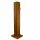 Garantia WOOD outdoor Wasser-Zapfsäule light wood / helle Holzstrukur – 100 x 25 x 25 cm Garten-Wasserhahn, täuschend echt aussehender und witterungs-unempfindlicher Kunststoff  mit 3/4" Zoll Chrom Metall-Auslaufhahn & Schlauchanschluss, made in Germany
