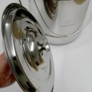 FISCHER-LAHR Edelstahl AISI 304 Honig-Eimer 21 Liter (~29,4 kg Honig), mit Edelstahl-Deckel, lebensmittelecht, für Honig und Lebensmittel wie Fette / Öl, Konditorei-Pasten, kleine Vorteige, Soßen, Umfüll-Eimer Getränke, Küchen-, Gastro- oder Futter-Eimer