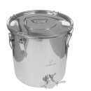 FISCHER-LAHR Edelstahl AISI 304 Honig-Lager-Behälter...