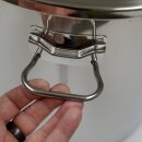 FISCHER-LAHR Edelstahl AISI 304 Honig-Lager-Behälter 50 Liter (~70 kg Honig), mit Edelstahl-Deckel und Spannverschluss, lebensmittelecht, für Honig und Lebensmittel wie Fette, Konditorei-Pasten,  Umfüll-Eimer Getränke, Küchen-, Gastro- oder Futter-Eimer
