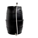 YERD Regenfass Set: 170 l Regentonne Wassertank, schwarz, Fass mit passendem Untergestell 170 Liter (100 cm Hoch)