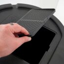 YERD Regenfass Set: 170 l Regentonne Wassertank, schwarz, Fass mit passendem Untergestell 170 Liter (100 cm Hoch)