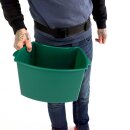 Ernte-Eimer hands free: Pflückbox (Erntehilfe, Pflückhilfe) für Obst & Gemüse, Mini-Bütte mit praktischem Bauch-Gurt,  grün,  Lese-Eimer 9 Liter
