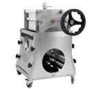 Schichtenfilter: Weinfilter-Maschine,  20x20 Weinfilter, inkl. 21 Filterplatten - geeignet für max.20 Tiefenfilter-Schichten,  inkl. Pumpe, Edelstahl-Gehäuse, fahrbar, made in EU  (versandkostenfrei *)