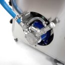 Schichtenfilter: Weinfilter-Maschine,  20x20 Weinfilter, inkl. 21 Filterplatten - geeignet für max.20 Tiefenfilter-Schichten,  inkl. Pumpe, Edelstahl-Gehäuse, fahrbar, made in EU  (versandkostenfrei *)