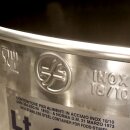 B-Ware Fischer-Lahr® konfigurierbarer Grundtank: Fischer Serie Q 200 Liter, Edelstahlbehälter rund, Basis variabel für Immervolltank oder Saftfass, Edelstahl-Fass offen inkl. Deckel ohne Schwimmdeckel - RESTPOSTEN