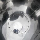 B-Ware Fischer-Lahr® konfigurierbarer Grundtank: Fischer Serie Q 200 Liter ALTE VERSION, Edelstahlbehälter rund, Basis variabel für Immervolltank oder Saftfass, Edelstahl-Fass offen inkl. Deckel ohne Schwimmdeckel - RESTPOSTEN