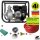 YERD Wasserpumpe GartenSet 2 mit 2-Zoll Anschluss (!)  Set: Benzin Wasserpumpe YERD TKB50 5,5 PS 4-Takt OHV Motor, selbstansaugend mit 5m Ansaugschlauch 2" Zoll + 20m Gartenschlauch 1" Zoll + Adapter auf System GEKA