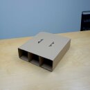 6-facher Wein-Flaschen Versandkarton ca. 40 x 32,5 x 22 cm, Wein Halbkarton mit  6er Facheinlage (6 x Gefache), 0,75 L PTZ-Versandverpackung zertifiziert für DHL und UPS (auch für 0,5 L und 1 Liter Flaschen geeignet - siehe genaue Flaschentypen)