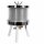 B-Ware Mini Hydropresse jetzt mit Profi Überdruckventil: Wasserdruck-Presse 6 Liter, Edelstahl Apfelpresse / Obstpresse / Mostpresse, mit Spritzschutz, Tisch- Maischepresse für Haushalt und Gastro, mit Profi Hydrodruck-Technik - leichten Gebrauchsspuren