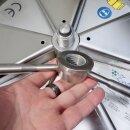 High-End Hydro-Obstpresse Edelstahl: Zottel Hydropresse Beerenpresse (Traubenpresse) / Apfelpresse HPE35k, Wasserdruck-Presse 35 Liter Inhalt, Presskorb kippbar, hoch glänzendes Finish durch elektro-polierten Edelstahl, made in EU (Versand kostenfrei)*
