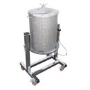 Steige jetzt von der 40L Klasse auf: Edelstahl Hydropresse  FISCHER-LAHR FP67Inox, 67 Liter, Edelstahl Obstpresse kippbar, hochwertige Inox Wasserdruckpresse (Versand kostenfrei*)