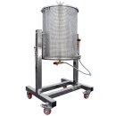Steige jetzt von der 40L Klasse auf: Edelstahl Hydropresse  FISCHER-LAHR FP67Inox, 67 Liter, Edelstahl Obstpresse kippbar, hochwertige Inox Wasserdruckpresse (Versand kostenfrei*)